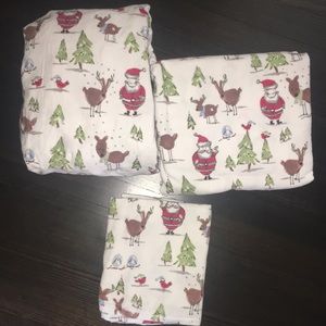 Pottery barn kids flannel sheet set twin